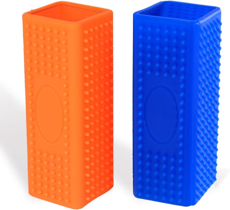 ysofun 2pcs Pet Dog Cat Hair Remover, Pet Hair Removal Tool, Hollow Cleaner Brush for car，Interior, Furniture, Sofa (orangeblue) - Image 1